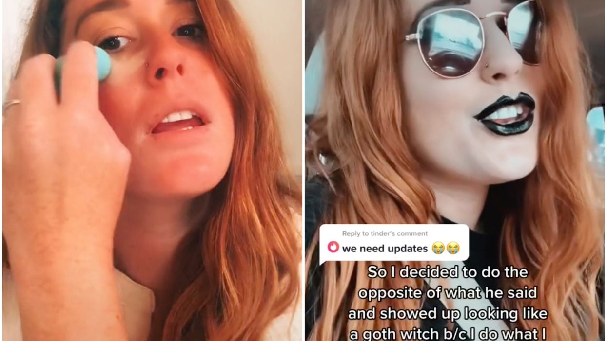 <p>The TikToker documented her transformation for the ill-fated date</p>