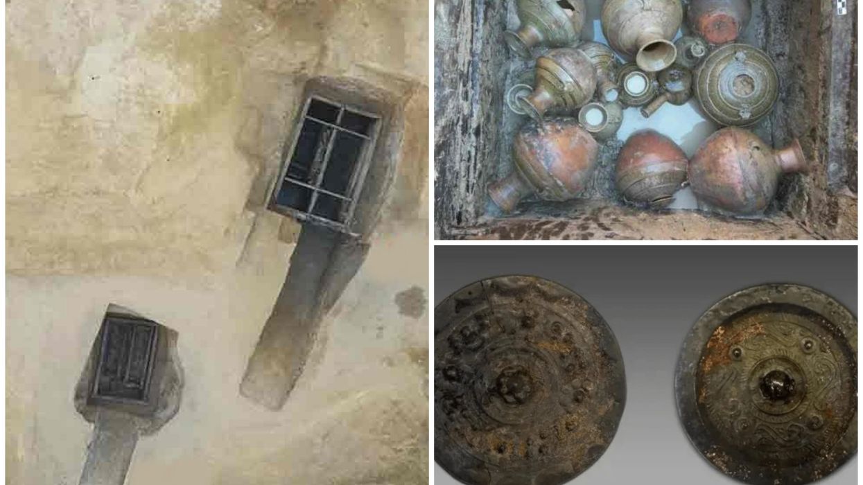 Ancient Chinese tombs with windows discovered filled to the brim with treasure