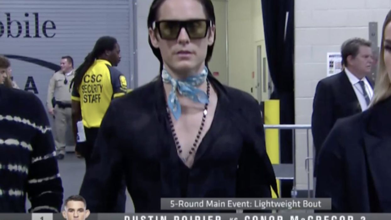 <p>The true champion of UFC 264 was Jared Leto’s whimsical wardrobe.</p>