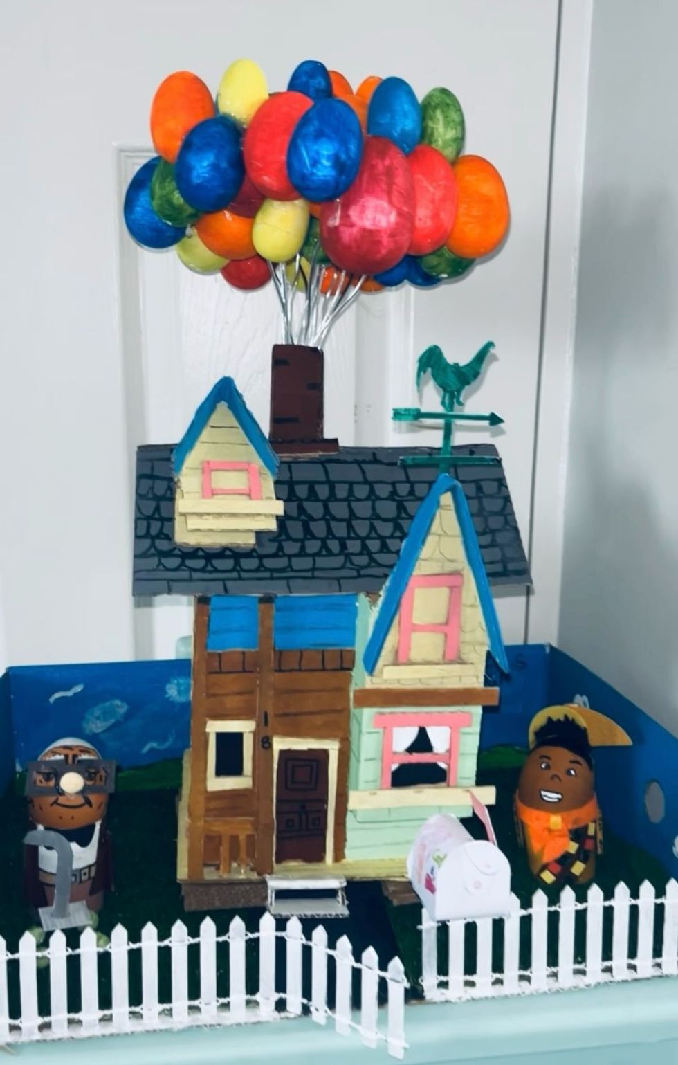 The Up house made from different materials