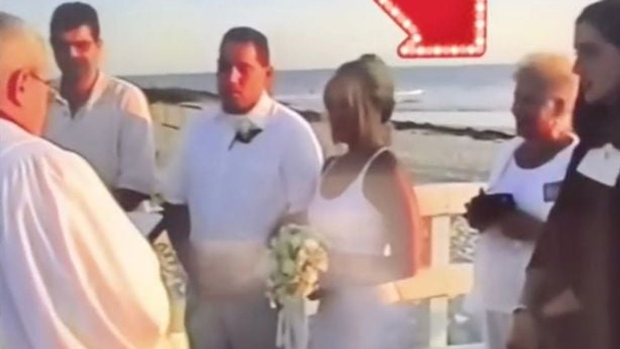 <p>The video shows Paula’s mother-in-law trying to steal the show</p>