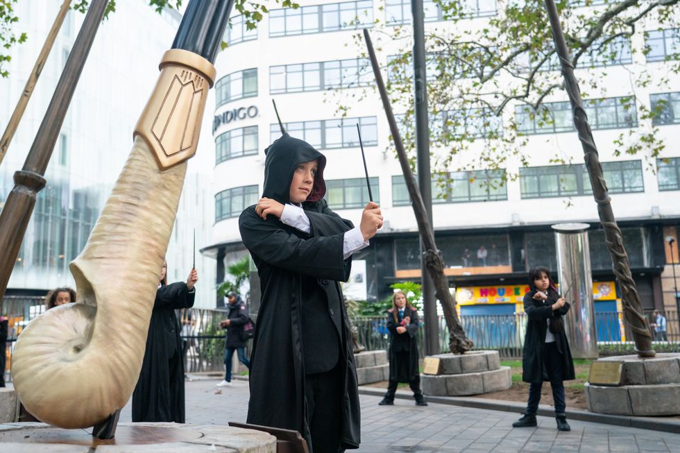 The wands have been installed in London\u2019s Leicester Square (Dominic Lipinski/PA)