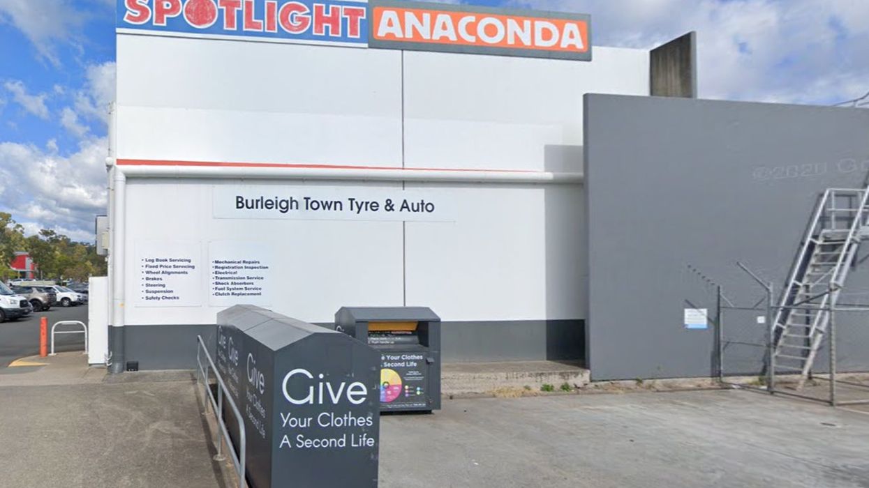 <p>The woman’s body was found inside a donation bin at the rear of Stockland Burleigh Heads shopping centre</p>