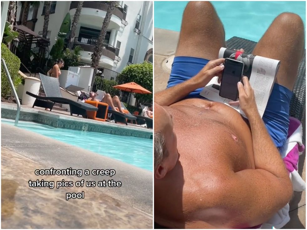<p>The women found streams of photos of themselves on the stranger\u2019s phone</p>