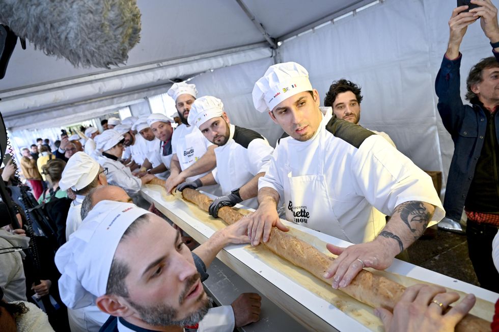 World record for longest handcrafted baguette broken in France