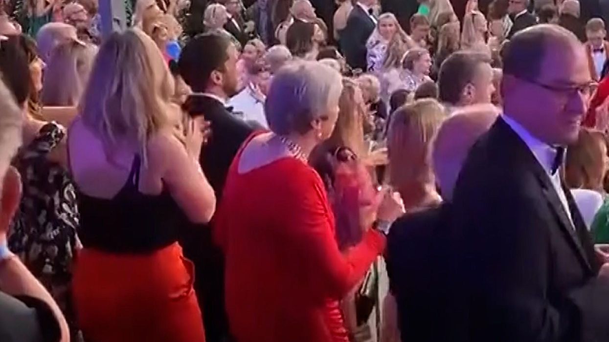 Theresa May dances to Craig David on day Boris Johnson quits