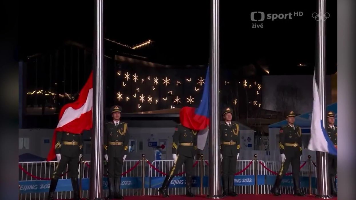 This bizarre flag gaffe keeps going viral from the Beijing Winter Olympics