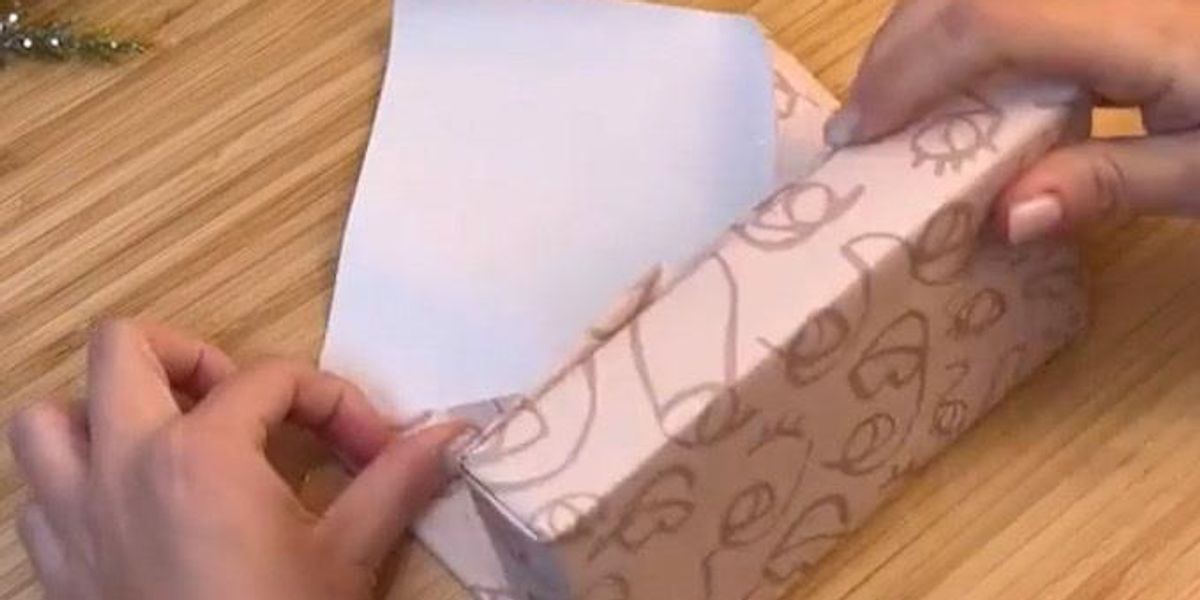 This simple hack allows you to wrap Christmas presents when you've ran ...