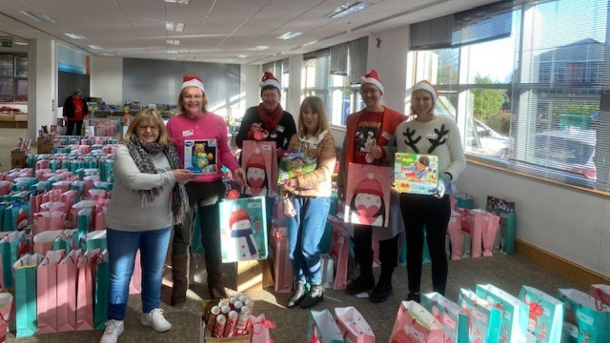 This year Santa Stork hopes to help 5,000 children and 2,500 parents and carers (Stripey Stork/PA)