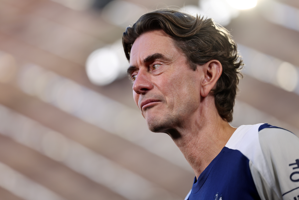 Thomas Frank, Manager of Tottenham Hotspur, speaks to the media before the pre-season friendly match between Bayern Munich and Tottenham Hotspur at Allianz Arena on August 07, 2025 in Munich, German