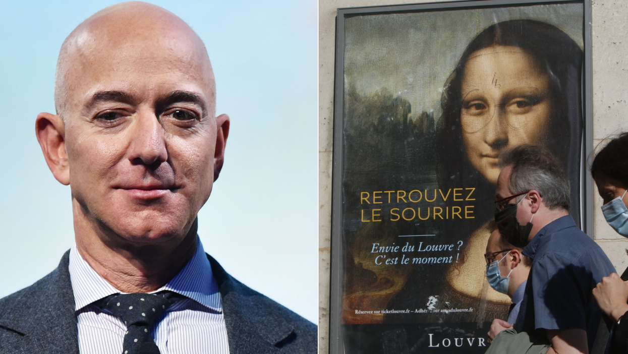 <p>Thousands have petitioned for Jeff Bezos to buy and eat the Mona Lisa</p>
