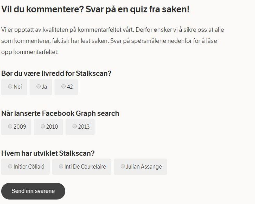 Three questions the NKRbeta asked on an article regarding 'StalkScan' 22/02/16.