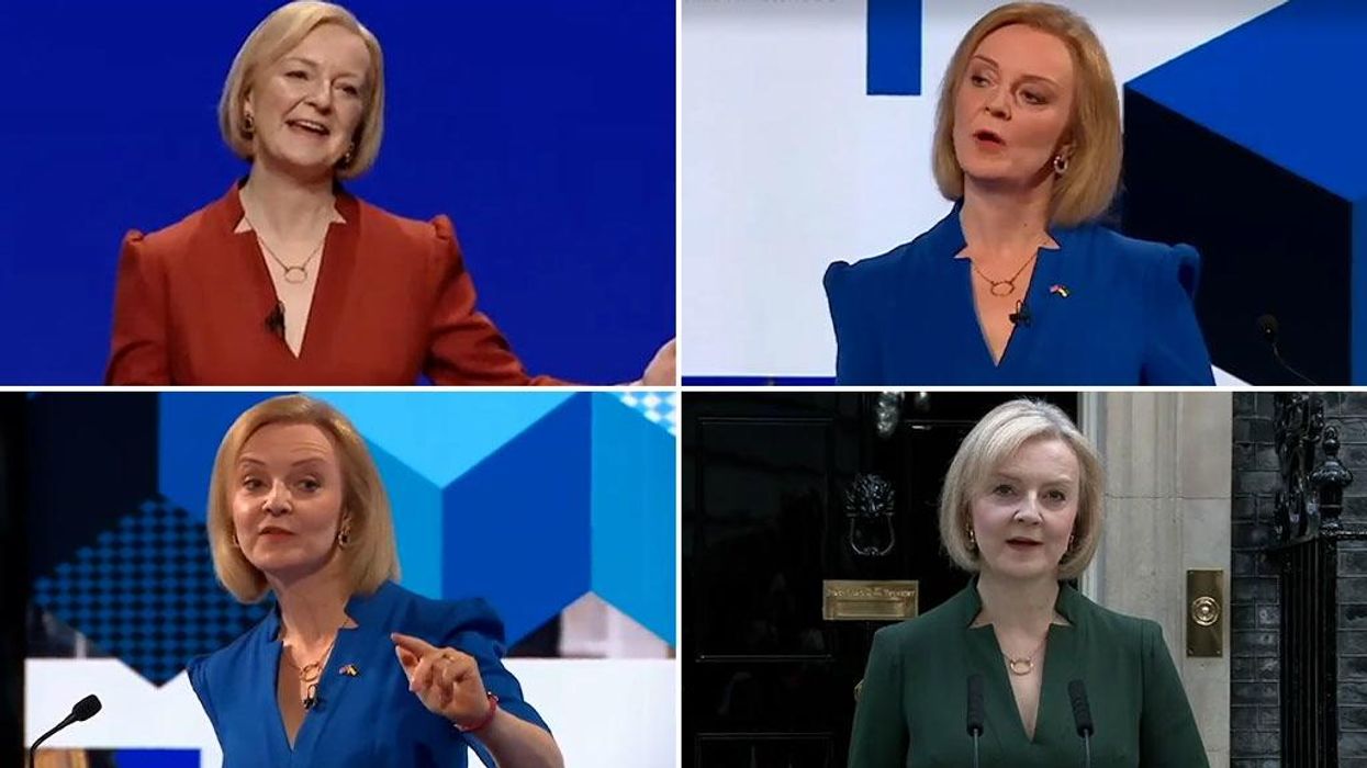Three times Liz Truss wore the same £180 dress in different colours