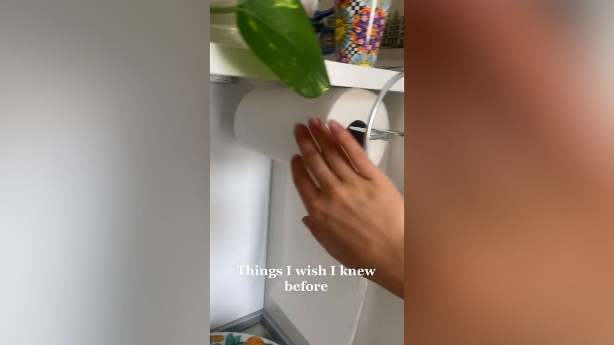 The internet just realised we've been using kitchen roll holders wrong this whole time