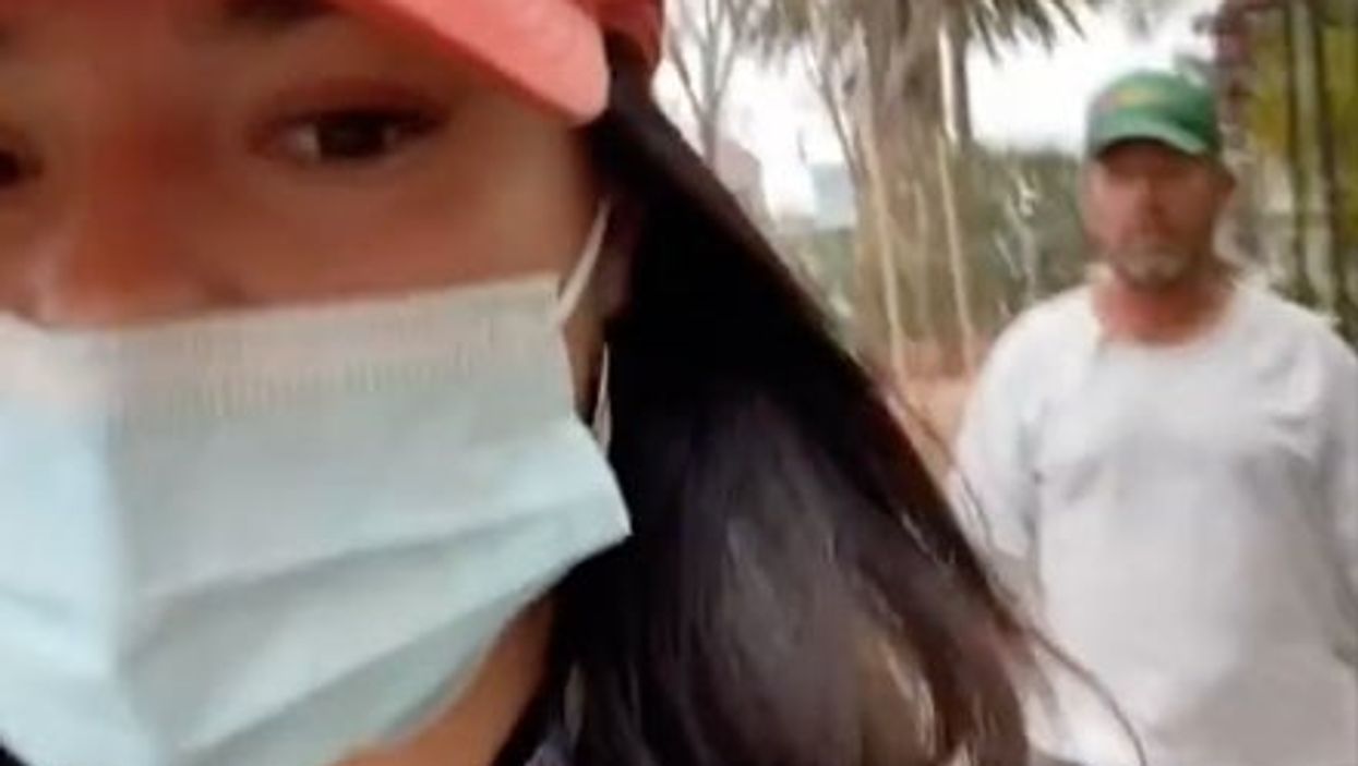 TikTok influencer films man refusing to leave her alone