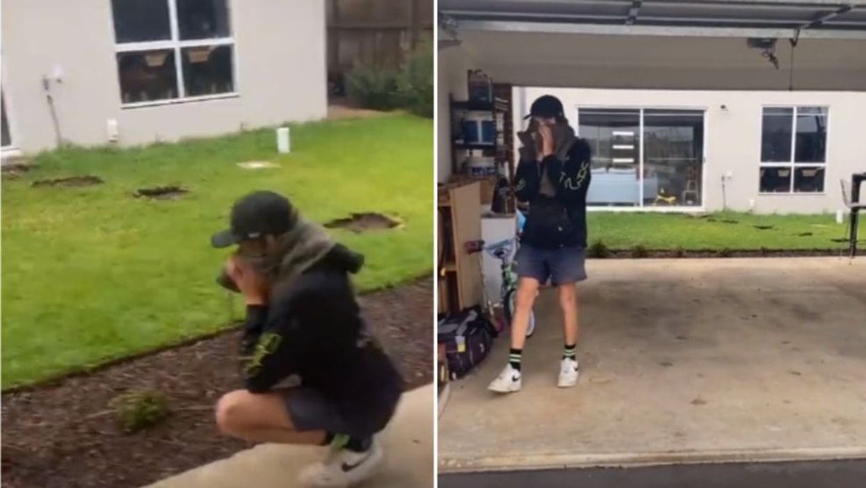 <p>TikTok shows Driegan’s panic at working at the wrong address</p>