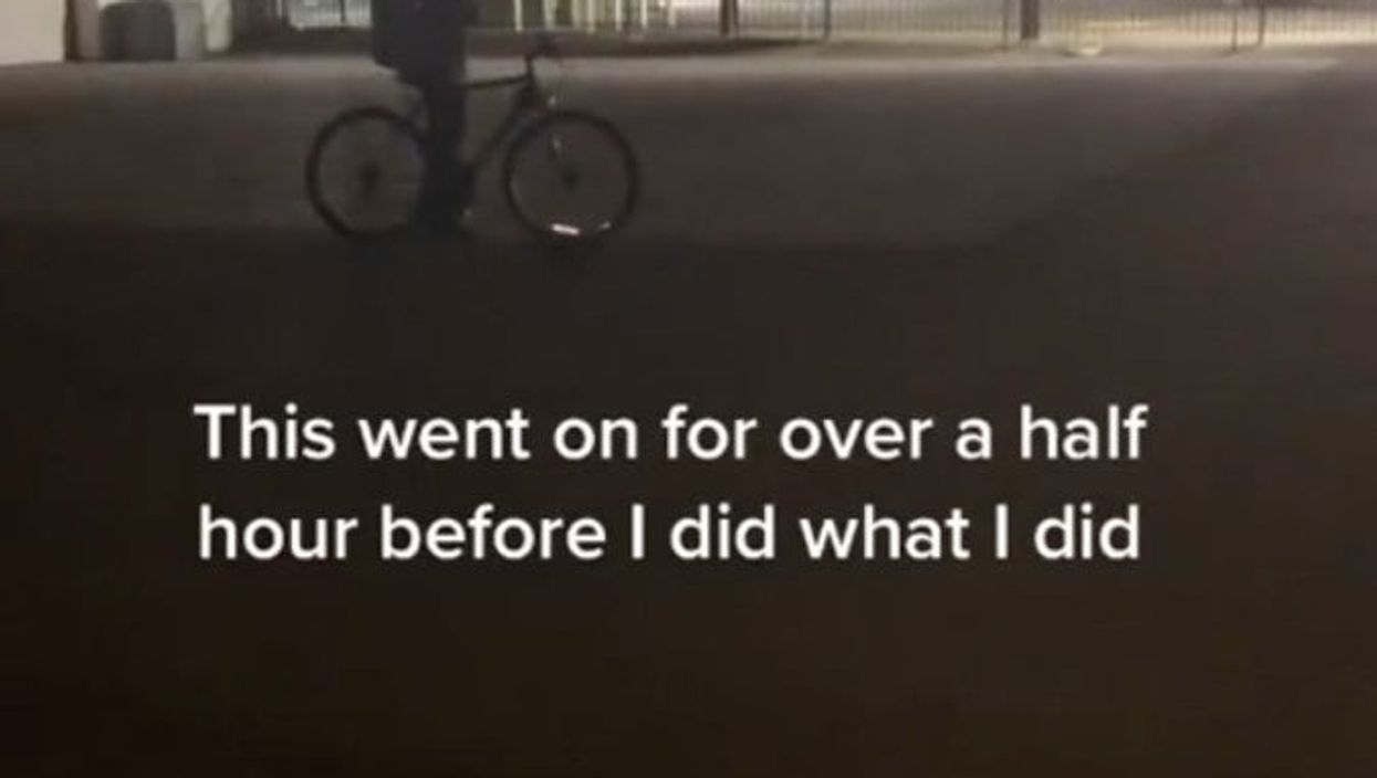 <p>TikTok user MissyMythic said the man refused to leave despite her constant pleas</p>