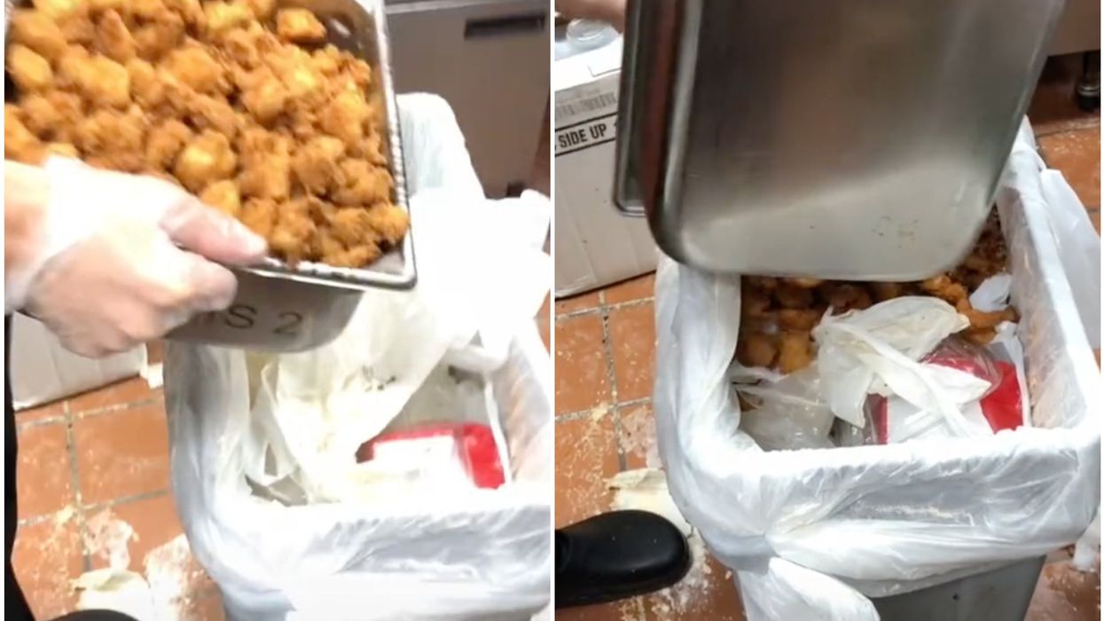 <p>TikTok viewers watched in horror as a whole tray of their favourite fast food treat got tossed in the trash</p>