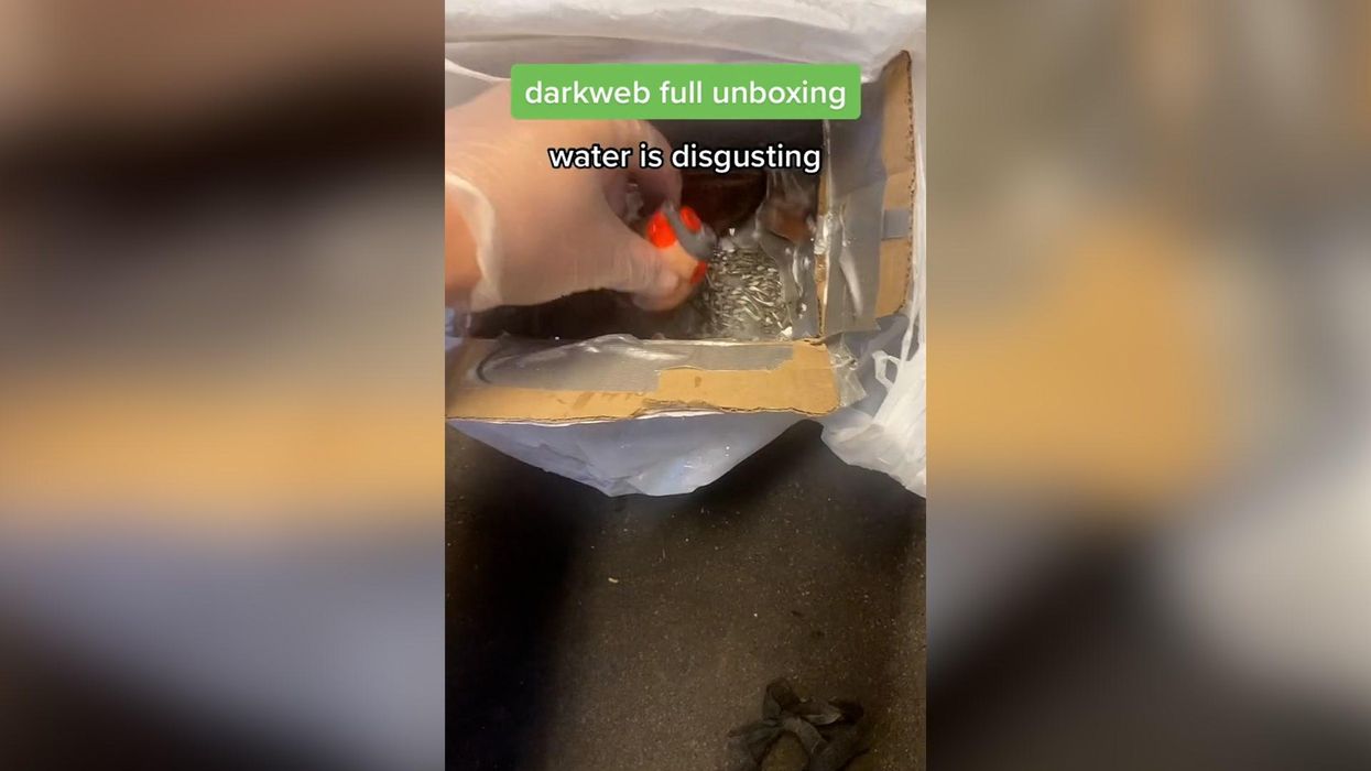 TikToker buys water from the dark web and gets something totally unexpected
