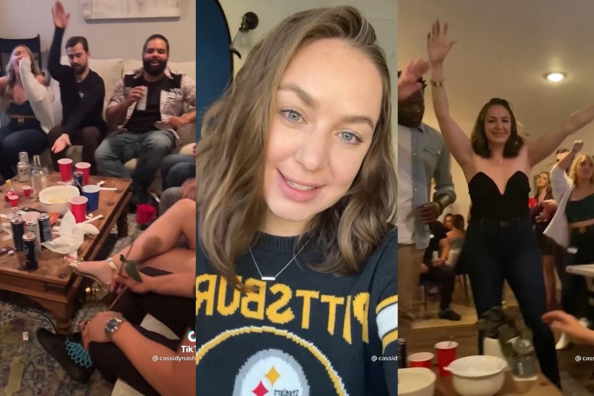 Woman invites 65 random men to chaotic Valentine's Day party