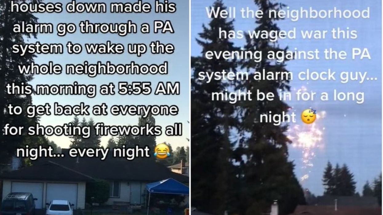<p>TikToker Luke Fosburg shared the lengths his neighbours are going to get one up on each other</p>