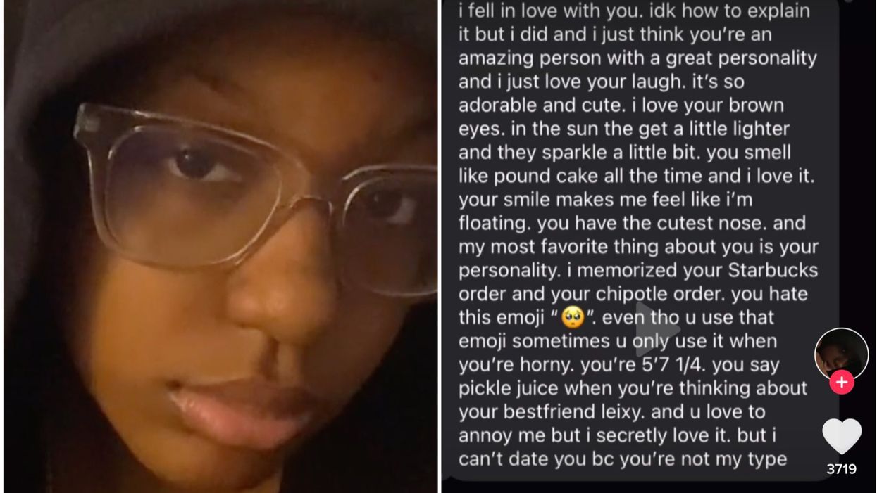 <p>TikToker Michelle admitted she was very confused by the message</p>