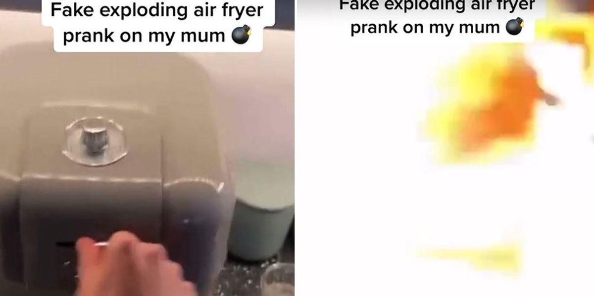This fake 'exploding air fryer' prank is everywhere on TikTok right now ...