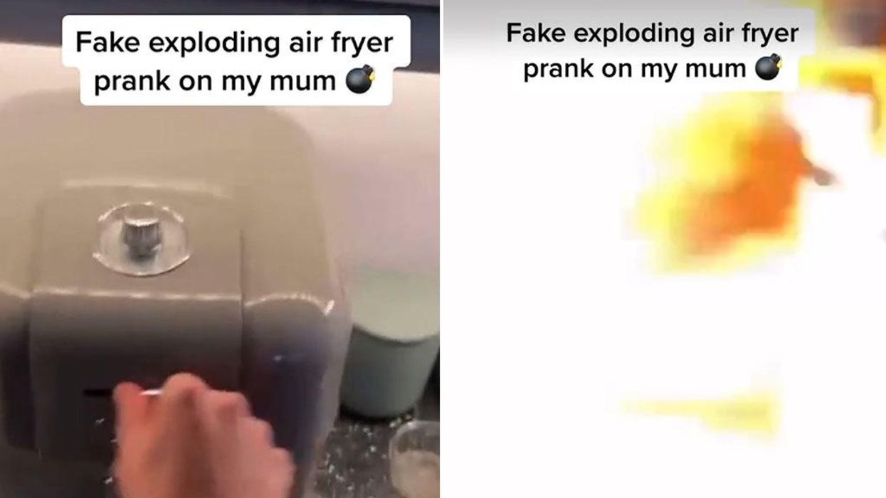 This fake 'exploding air fryer' prank is everywhere on TikTok right now