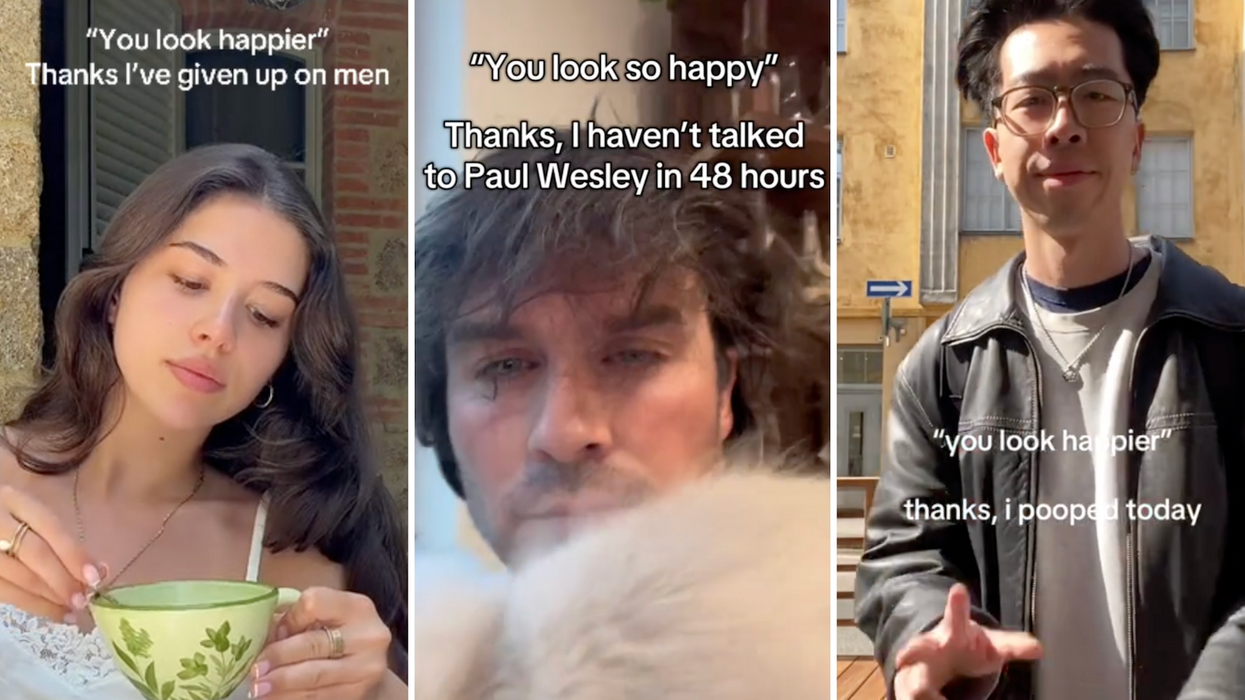 TikToker's share funny and ironic experiences with 'you look happier' trend