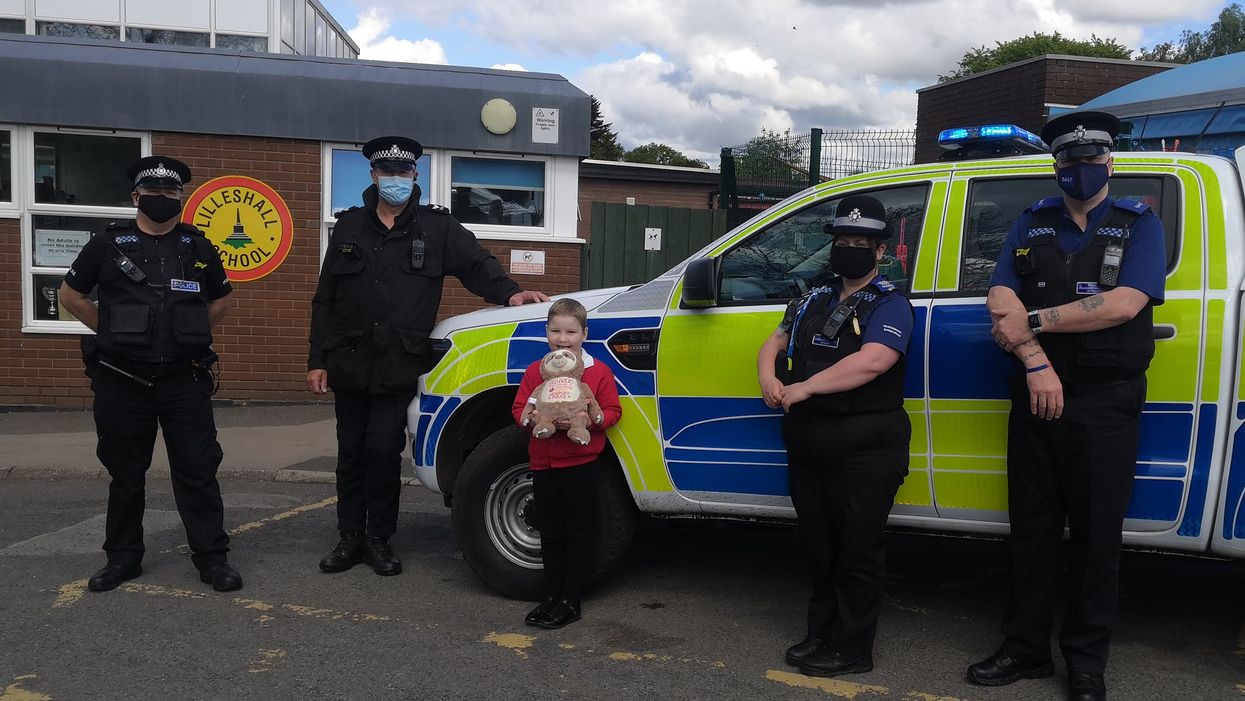 Tilly and the officers at her school