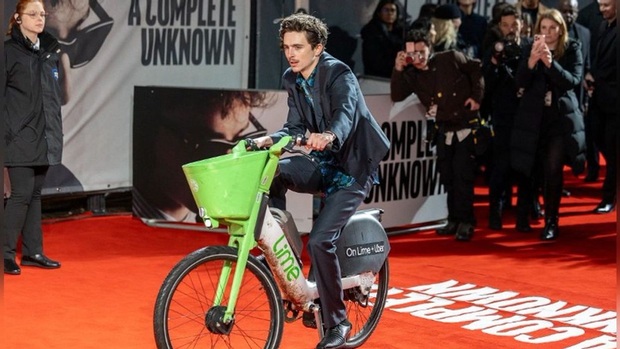 Timothee Chalamet 'fined £65' for not parking Lime bike after London premiere stunt