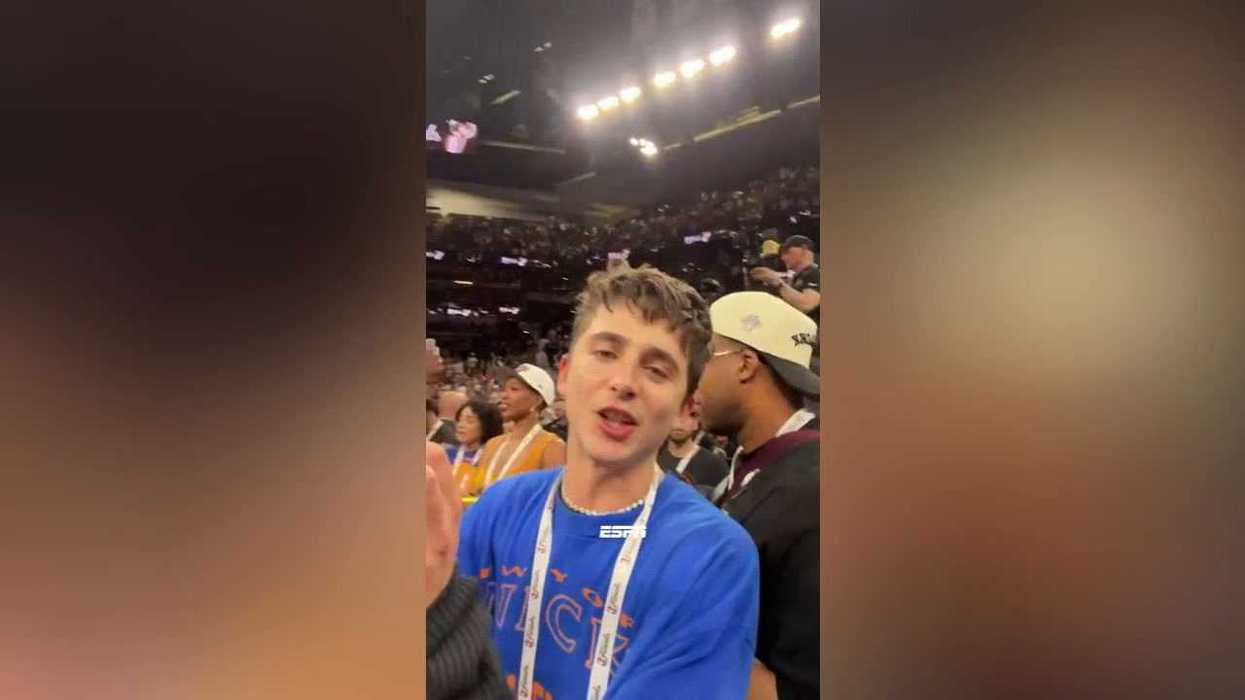 Timothée Chalamet takes dig as Oscar snubs after Knicks NBA win