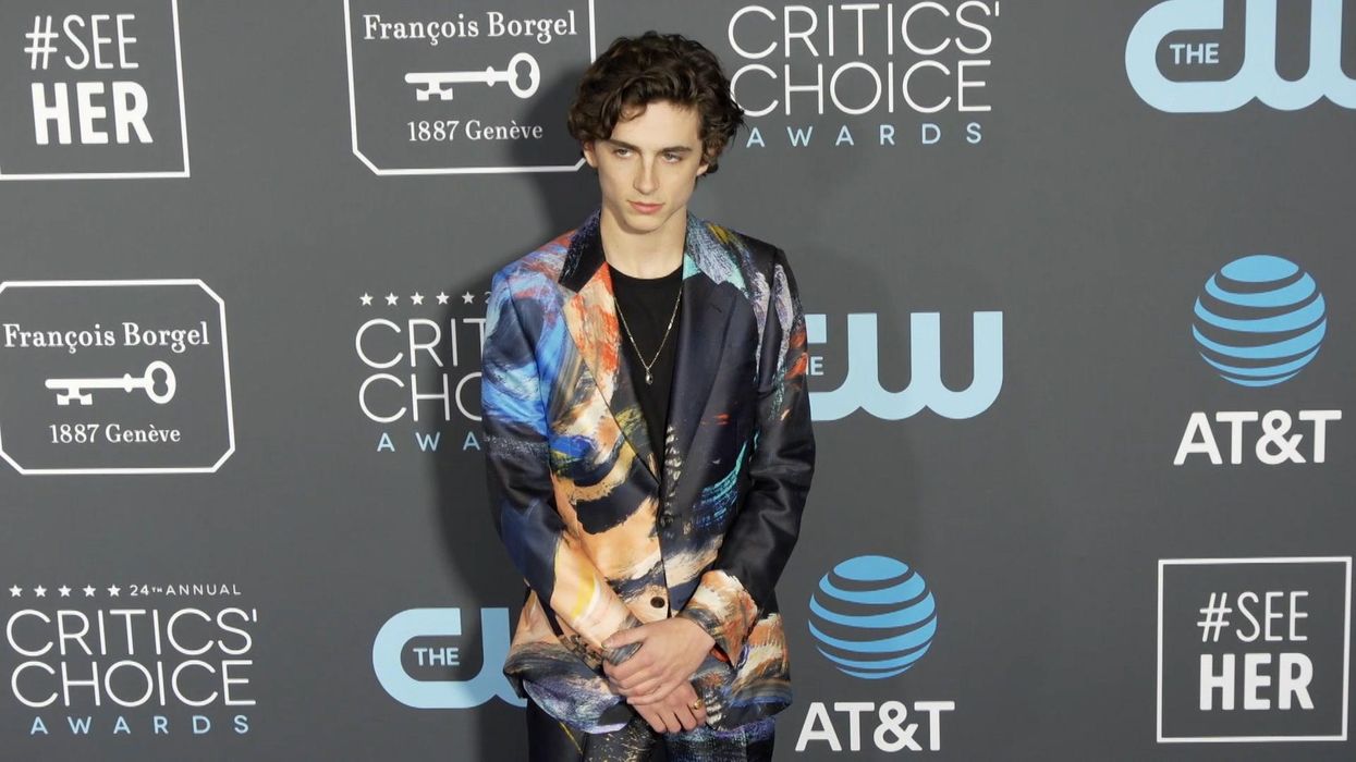 Timothée Chalamet's backless red halter just became instantly iconic