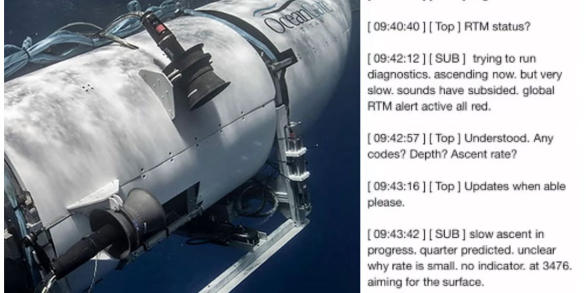 ‘Transcript of Titan sub’s final communication’ leaked online | indy100
