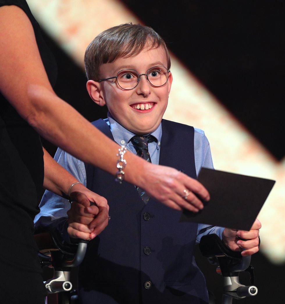 Tobias Weller won the Young Unsung Hero Award 2020 (Peter Byrne/PA)