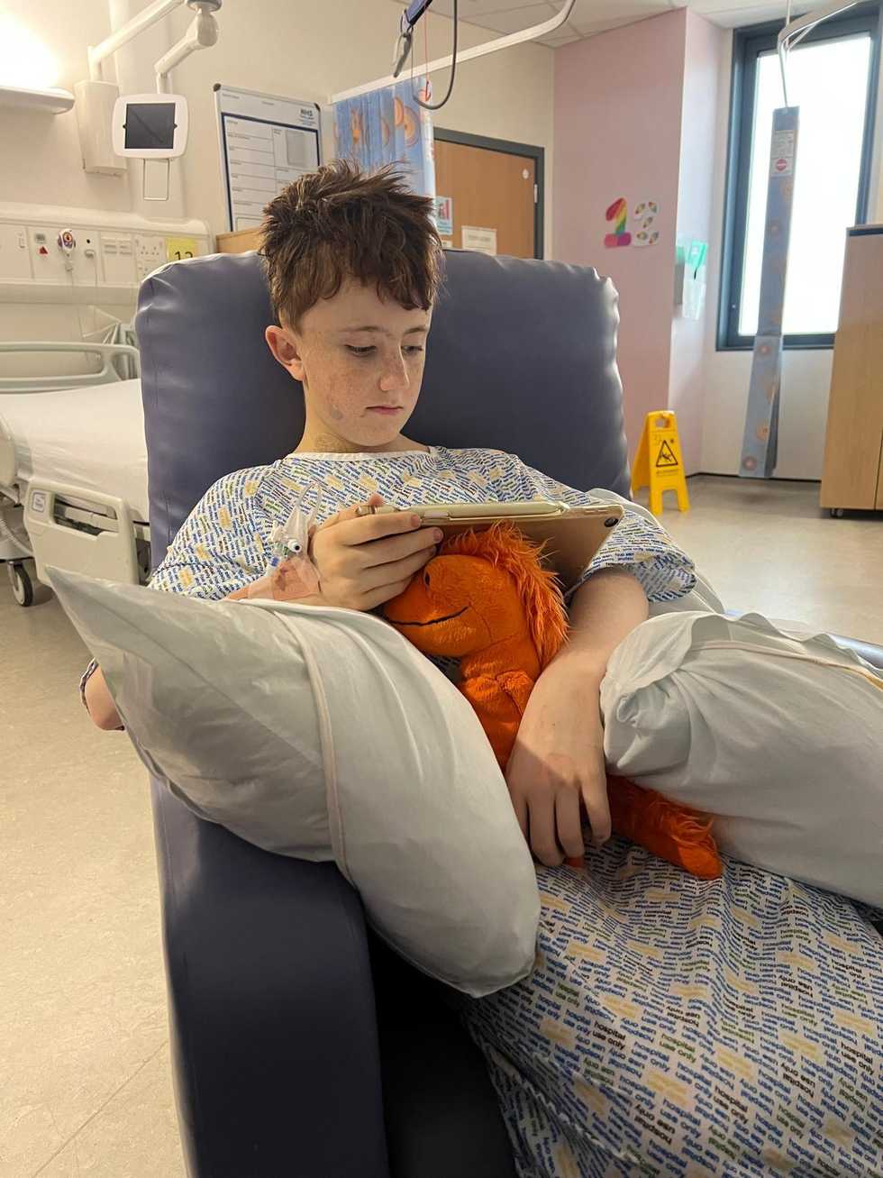 Boy, 13, ‘doing really well’ after brain tumour operated on with new technology