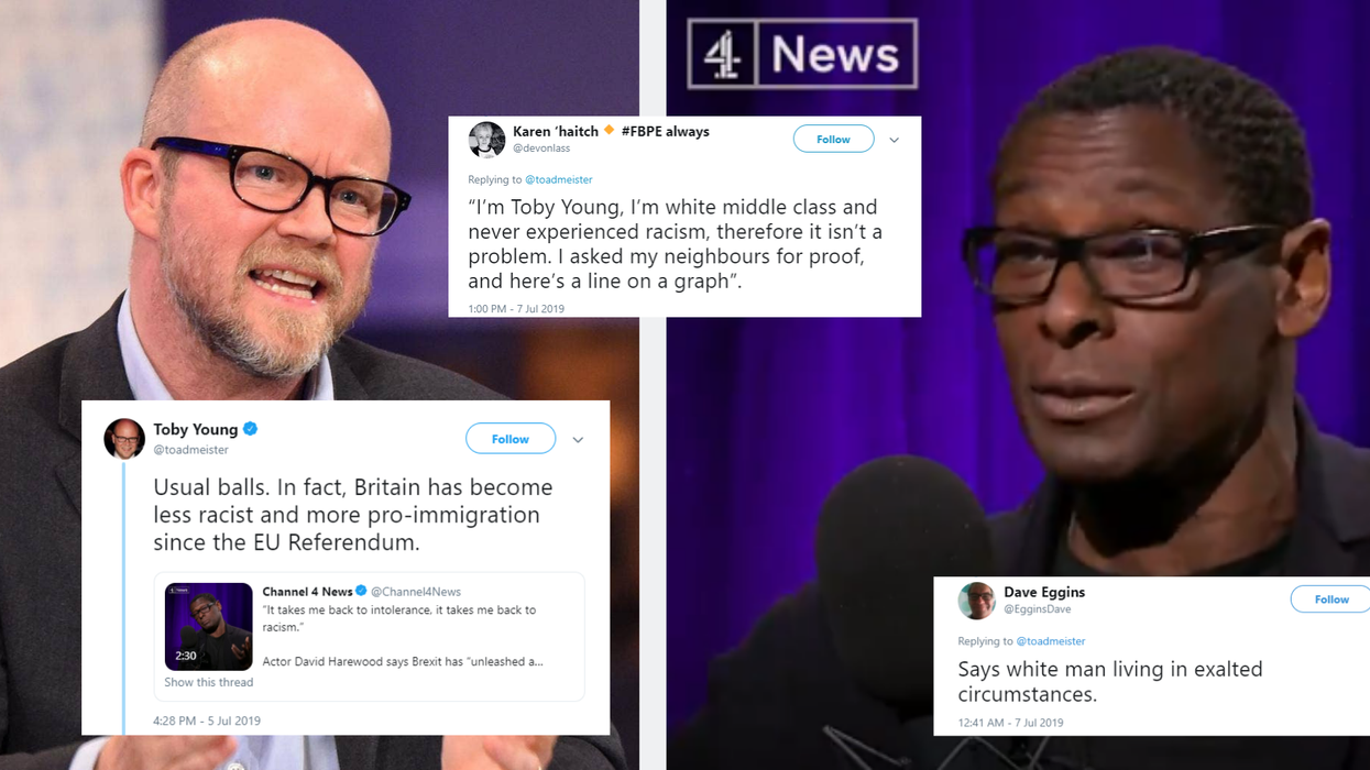 Toby Young didn't want to hear anyone's lived experience of racism
