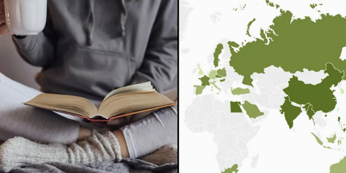The countries that read the most books, mapped | indy100