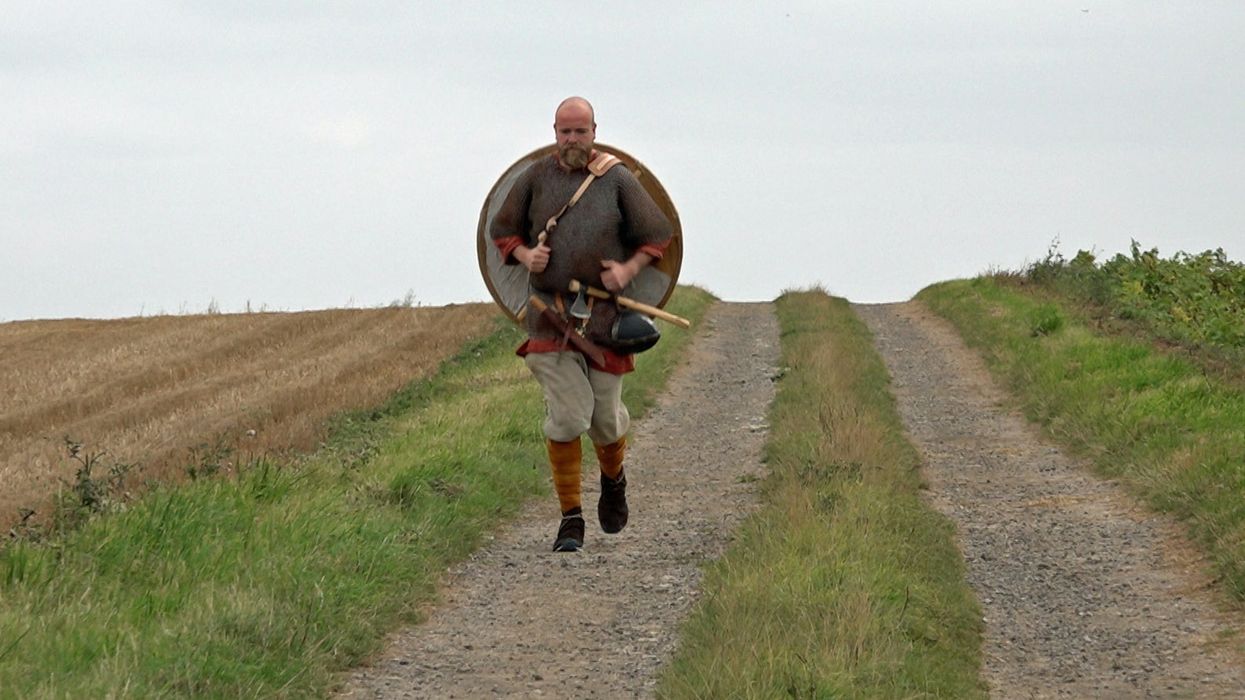 Tom Bell is preparing to run 17 miles in full battle dress (Richard McCarthy/PA)