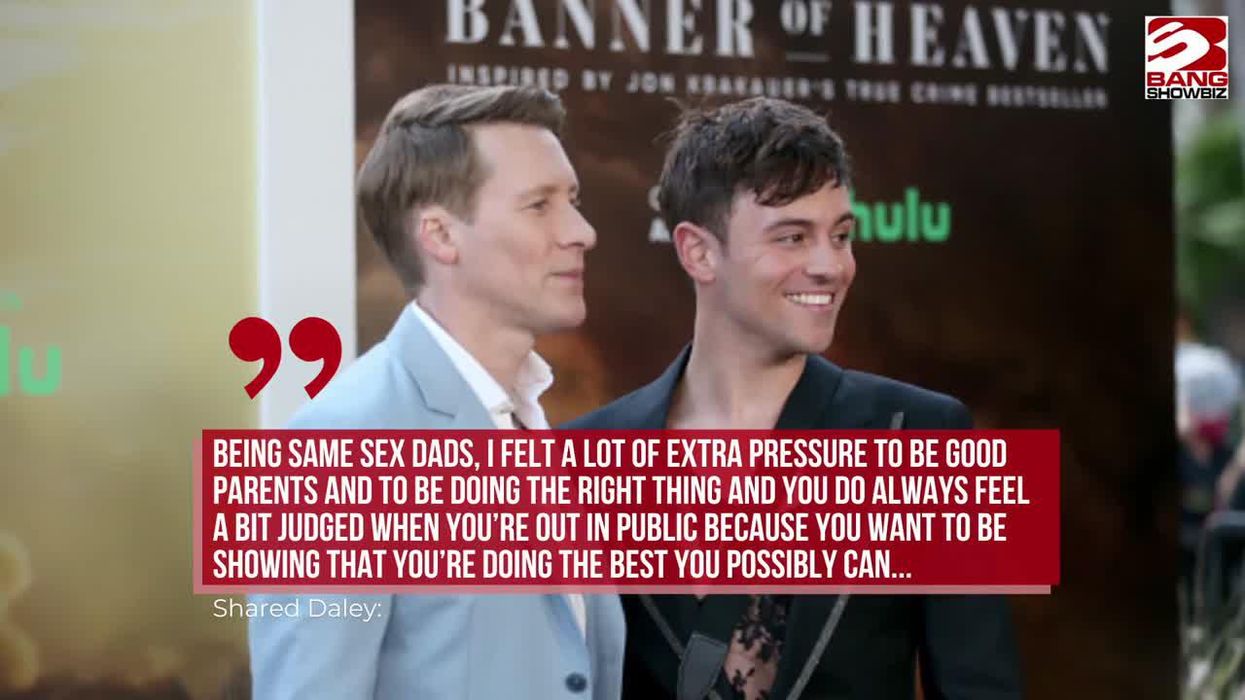 Tom Daley says he feels extra pressure as a gay dad