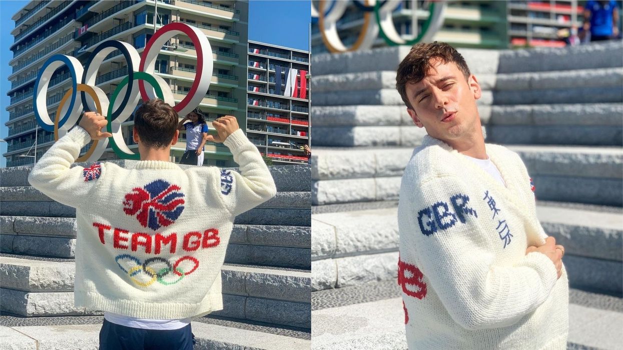Tom Daley has followed up his Olympic success with a knitting masterclass (madewithlovebytomdaley/Instagram)