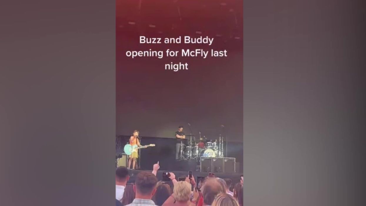 Tom Fletcher's two young children open for McFly concert and it's adorable