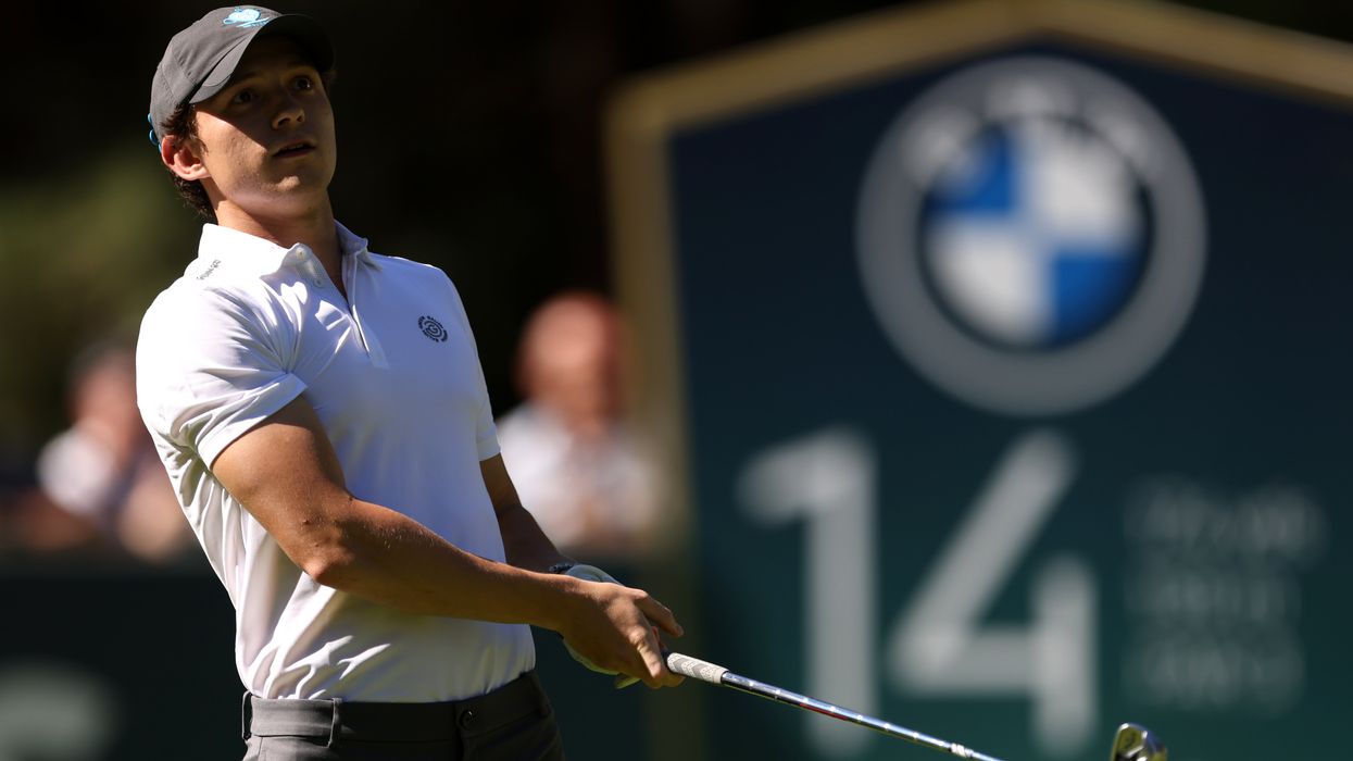 Tom Holland took part in the Pro-Am for the BMW PGA Championship at Wentworth Golf Club (Steve Paston/PA)