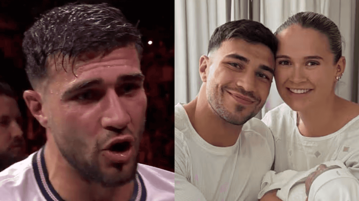 Tommy Fury and Molly-Mae Hague's baby name revealed on shorts during boxing match: 'Knew it'