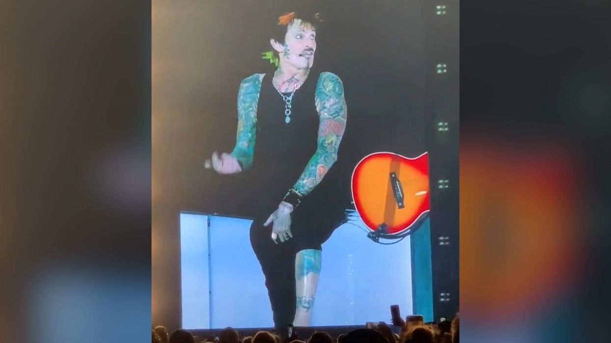 Tommy Lee pulls his 'wiener' out on stage following Instagram nude