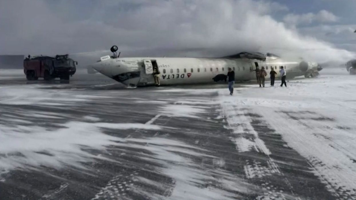 Delta Air Lines plane passengers evacuated in shocking footage