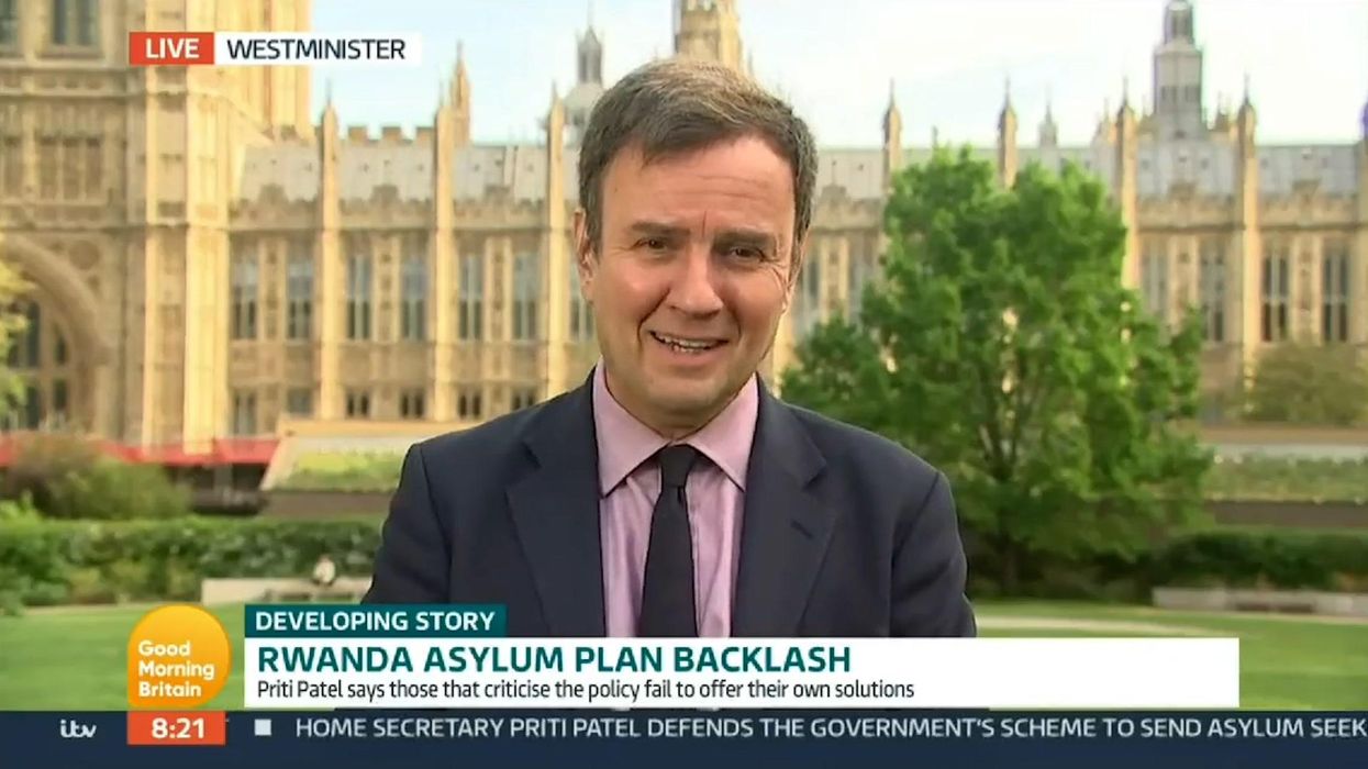 Tory minister laughs on GMB after being asked if he would 'send Jesus to Rwanda'