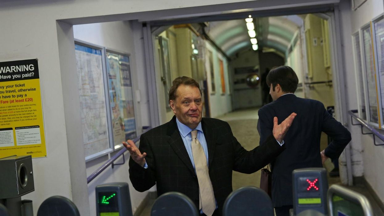 Tory MP John Hayes on his way home
