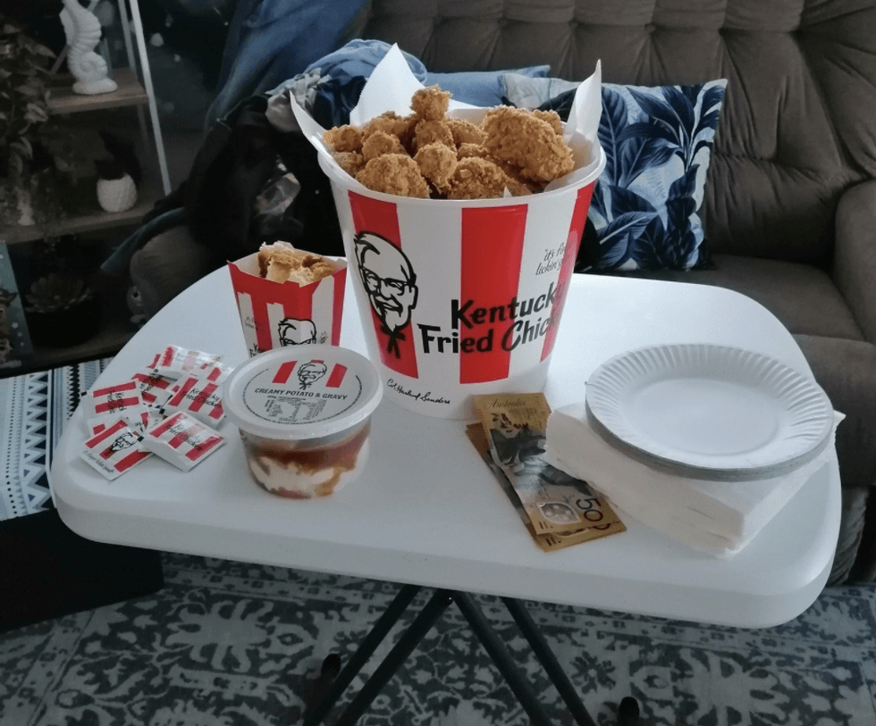 <p>Tracey spent just $35 on ingredients for her incredible shop-bought cake upgrade </p>