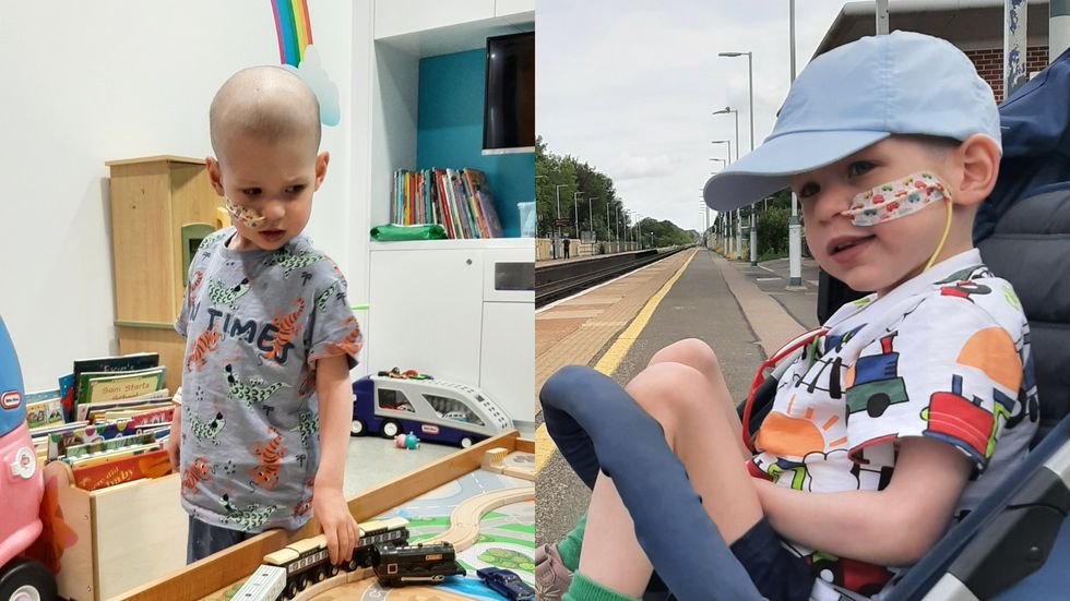 Colleagues visiting every London station to fundraise for boy, four, with cancer